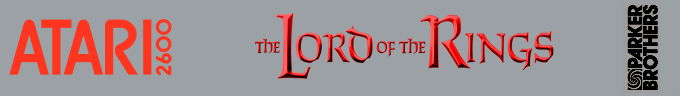 Lord of the Rings Journey to Rivendell logo for Atari 2600